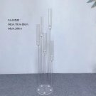 5 head_2pcs 5pcs 10pcs Wedding Decoration Centerpiece Candelabra Clear Candle Holder Acrylic Candles