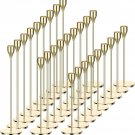 Gold_27 Pack Candles Holder, 9 Sets Taper Candlestick Holders Fit 0.75 Inch Thick Pillar Candles, Lo