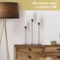 Silver_27 Pack Candles Holder, 9 Sets Taper Candlestick Holders Fit 0.75 Inch Thick Pillar Candles, 