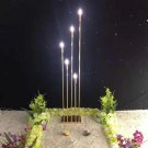 5 Heads_2 set 10 Heads Metal Candelabra Candle Holders Electric Wedding Table Centerpiece Road Lead 
