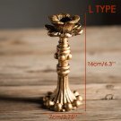 L 7x16CM_Retro Candlestick Resin Candle Holder Sconce Nostalgic Antique French Candle Stick Rack Acc