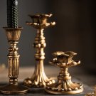 SML Set_Retro Candlestick Resin Candle Holder Sconce Nostalgic Antique French Candle Stick Rack Acce
