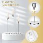 Silver_27 Pack Candles Holder, 9 Sets Taper Candlestick Holders Fit 0.75 Inch Thick Pillar , Long Ca