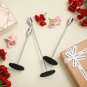 Silver_27 Pack Candles Holder, 9 Sets Taper Candlestick Holders Fit 0.75 Inch Thick Pillar , Long Ca