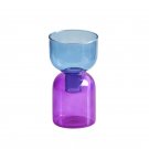 BluePurple Set_Floriddle Glass Candle Holder Candles Stand Home Decor Terrarium Hydroponic Plant Flo