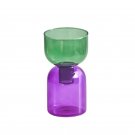GreenPurple Set_Floriddle Glass Candle Holder Candles Stand Home Decor Terrarium Hydroponic Plant Fl
