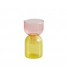 PinkYellow Set_Floriddle Glass Candle Holder Candles Stand Home Decor Terrarium Hydroponic Plant Flo