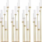 4 Sets 7 Arm Gold_4Sets 7 Arms Floor Candelabra Wedding Centerpieces,Gold 48" Tall Metal Candlestick