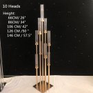 Gold 10 Heads_10 Heads Metal Candlestick Candelabra Candle Holders Stands Wedding Table Centerpieces