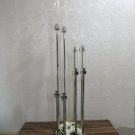 Silver 8 heads_10 Heads Metal Candlestick Candelabra Candle Holders Stands Wedding Table Centerpiece
