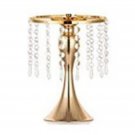 26cm Gold_52cm Tall Crystal Candle Flower Holder Centerpiece Candle Holder Candlestick Road Lead Flo