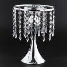 26cm Silver_52cm Tall Crystal Candle Flower Holder Centerpiece Candle Holder Candlestick Road Lead F