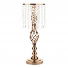52cm Gold_52cm Tall Crystal Candle Flower Holder Centerpiece Candle Holder Candlestick Road Lead Flo