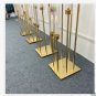 style A_4/5/10pcs 8 Heads Metal Candelabra Candle Holders Road Lead Table Centerpiece Gold Candelabr