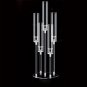 1pc,5 Arm Clear Candelabra for Wedding, Acrylic Candelabra Candle Holder for Table Centerpiece, Crys