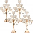 4 Pcs 27.6'' 7 Arm Crystal Candelabra Candle Holder Candlestick Formal Party Decorations Freight Fre