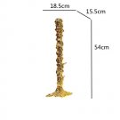 gold-L_Golden Candlestick Candle Holder Resin Plated Surface Melt Shape Wedding Centerpieces Dining 