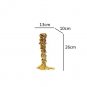 gold-M_Golden Candlestick Candle Holder Resin Plated Surface Melt Shape Wedding Centerpieces Dining 