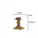 gold-S_Golden Candlestick Candle Holder Resin Plated Surface Melt Shape Wedding Centerpieces Dining 