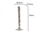 silver-L_Golden Candlestick Candle Holder Resin Plated Surface Melt Shape Wedding Centerpieces Dinin