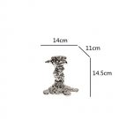 silver-S_Golden Candlestick Candle Holder Resin Plated Surface Melt Shape Wedding Centerpieces Dinin