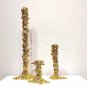 silver-S_Golden Candlestick Candle Holder Resin Plated Surface Melt Shape Wedding Centerpieces Dinin