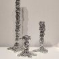 silver-S_Golden Candlestick Candle Holder Resin Plated Surface Melt Shape Wedding Centerpieces Dinin