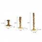 silver-S_Golden Candlestick Candle Holder Resin Plated Surface Melt Shape Wedding Centerpieces Dinin