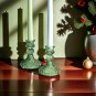 Green B_6pc Crystal Candle Holders Centerpiece for Table Dinning Party Wedding Decorations Glass Tap
