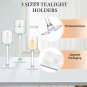 Glass Candle Holder Tea Light Floating Candle Holder for Wedding Party Dining Bathroom,36 Pcs Table 