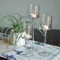 typeB-3pcs_3pcs/Set Simple Wedding Decor Elegance Glass Candlestick Holder Different Sizes Transpare
