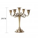 America 5-arms_Candle Holders 3-arms/5-arms Bronze Metal Wedding Candlestick home Decoration Candle 