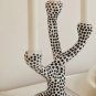 Ceramic Candle Holder Candleholder Polka Dot Pattern Abstract Crafts Wedding Centerpieces Candle Sti