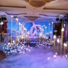 B_Metal Candelabra Candle Holders Electric Wedding Table Centerpiece Road Lead Candelabrum For Home 