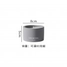 Dark Grey_Jars for Candles Creative Ceramic Candle Cup Aromatherapy Candle Holders Empty m