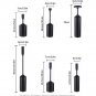 Black_VINCIGANT Wedding Decorations Black Candlestick Holders for Taper Candles, Home Dinner Table R
