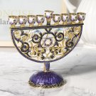 Hanukkah Menorah Candelabra Antique 9 Branch Candlestick Party Candle Holder