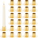 Wedding Candle Holders Bulk for Pillar Candles Metal Taper Candlesticks Holders Centerpieces Short C