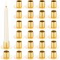 Wedding Candle Holders Bulk for Pillar Candles Metal Taper Candlesticks Holders Centerpieces Short C