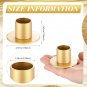 Wedding Candle Holders Bulk for Pillar Candles Metal Taper Candlesticks Holders Centerpieces Short C