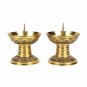 2PCS_2PCS Vintage Brass Candlestick Candle Holders European Candlestick For Wedding Party Decor Mini