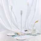 WHITE_3Pcs/Set Chinese Style Metal Candle Holders Simple Golden Wedding Decoration Bar Party Living 