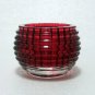 2 pieces Red_2Pack Round Tealight Candle Holders Romantic Crystal Glass Candlestick Dinner Table Dec