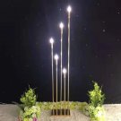5 Heads_Metal Candelabra for Home Decor, Candle Holders, Electric Wedding Table Centerpiece, Road Le