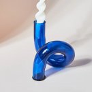 Blue Vase_Glass Vases Clear Flower Vase Candle Holders Wedding Centerpieces Home Decoration Table Ce