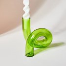 Green Vase_Glass Vases Clear Flower Vase Candle Holders Wedding Centerpieces Home Decoration Table C