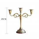 America 3-arms_Home decor Bronze Candelabra Metal 5/3 arms Candle Holders Wedding Decoration Candles