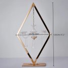 Golden_2/5/6/10 Metal Candelabra Acrylic Candle Holders Wedding Table Centerpieces Flower Stands Vas