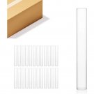 Hurricane Candle Holder Sleeve, Wide 2", Height 16", Clear Glass Cylinder Candleholder, Chimney Tube