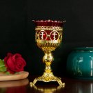 A_Orthodox Church Candlestick religious ritual supplies, can hold candles or holy oil for burning, w